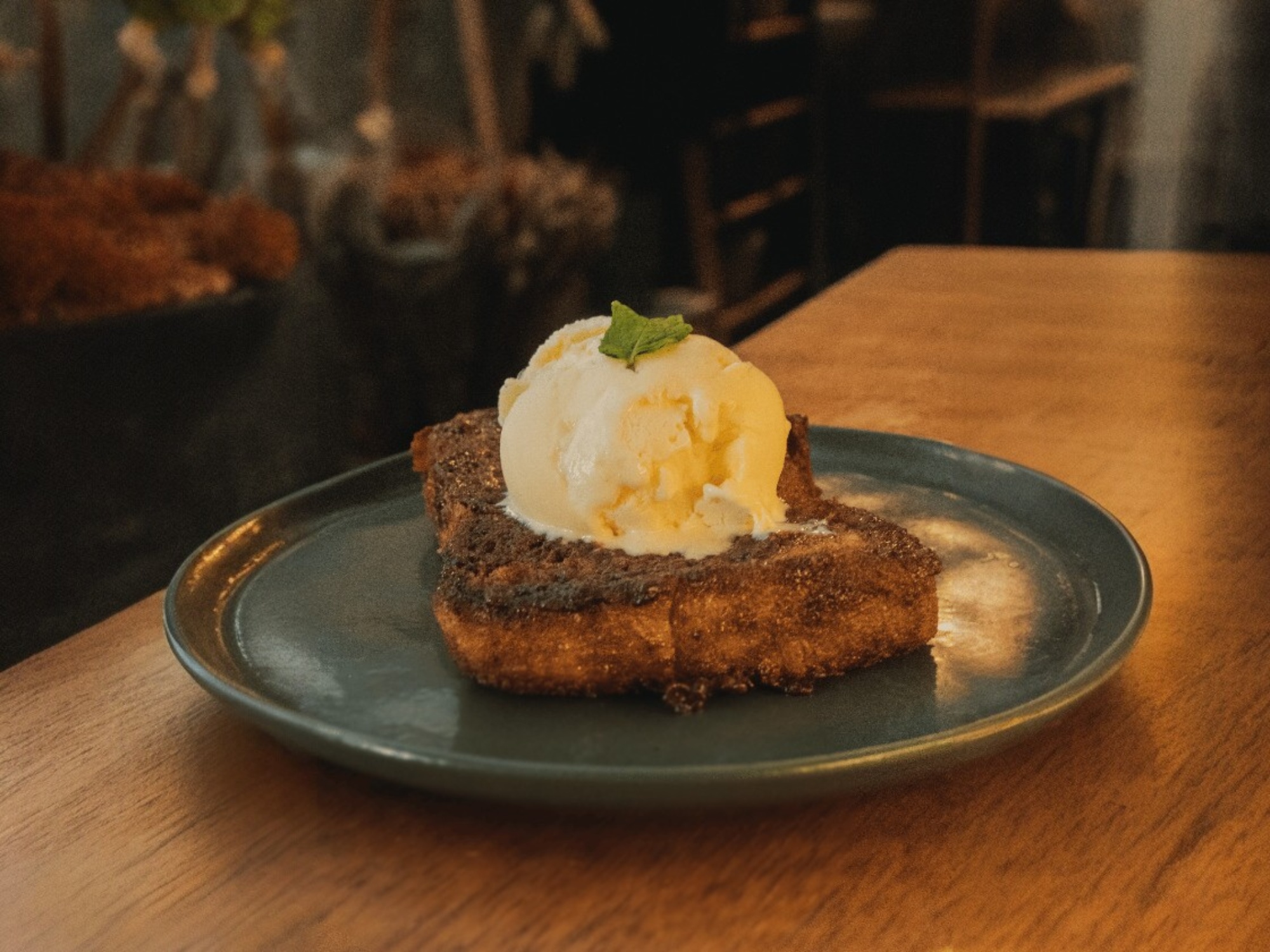 Rabanada com sorvete